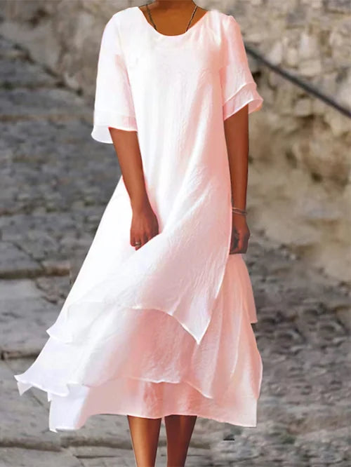 Women's Layer Loose Dress | Maxi