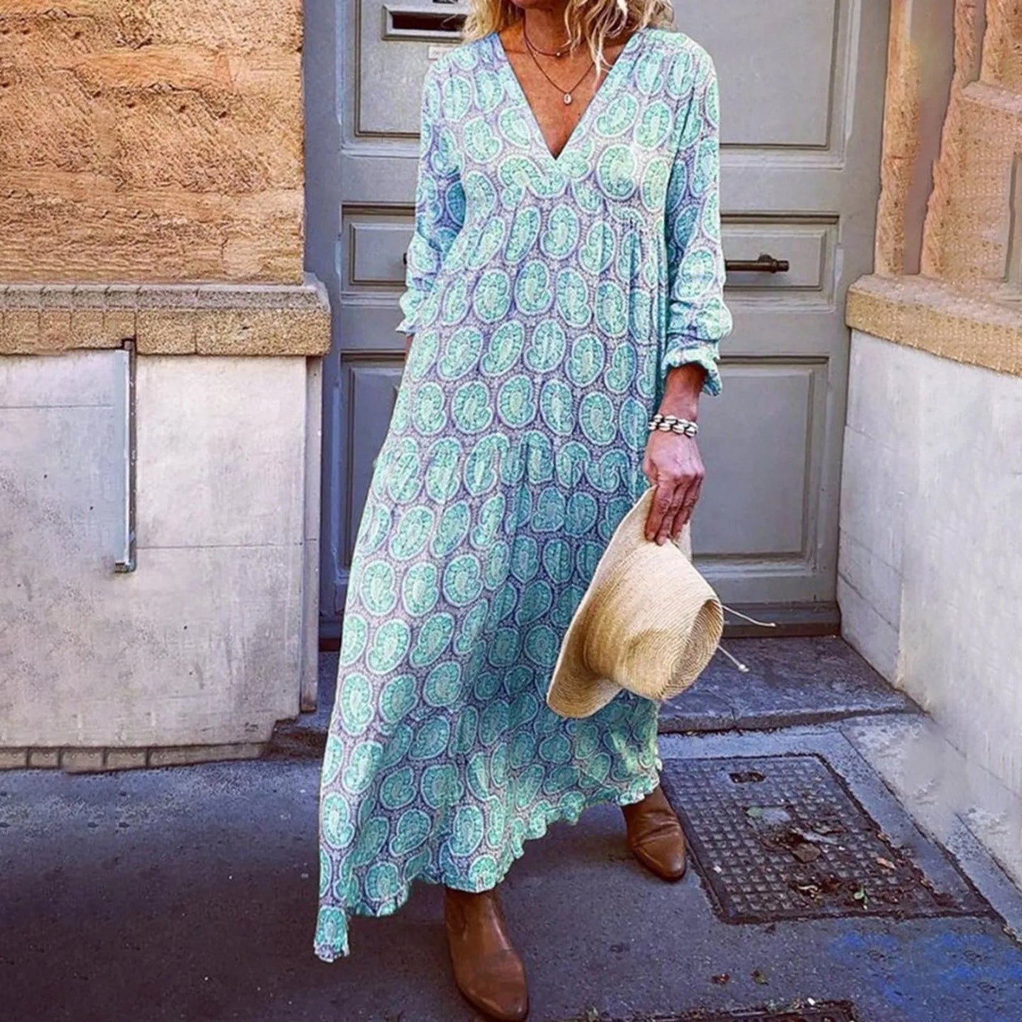 Boho Chic Floral Maxi Dress