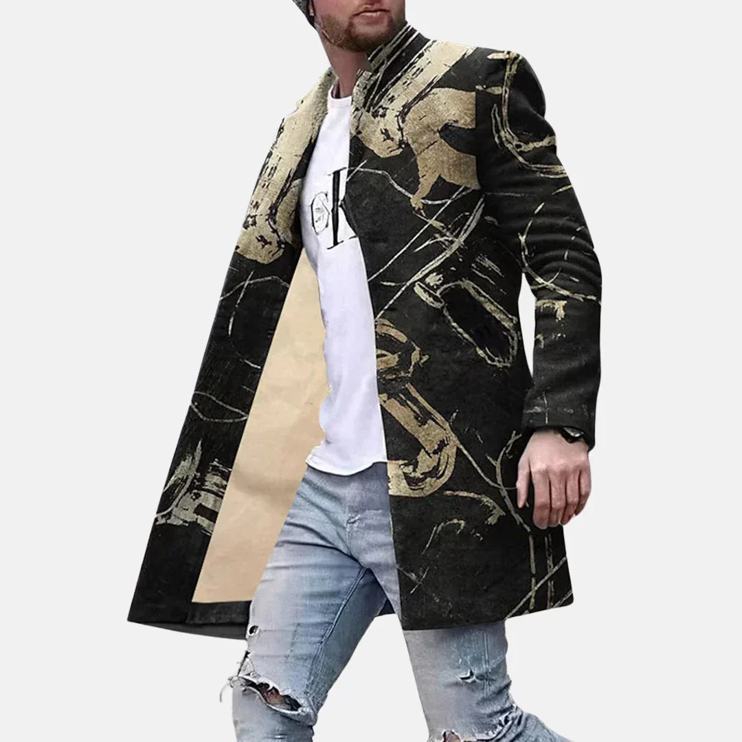 Urban Style Mens Coat - Relaxed Fit Jacket
