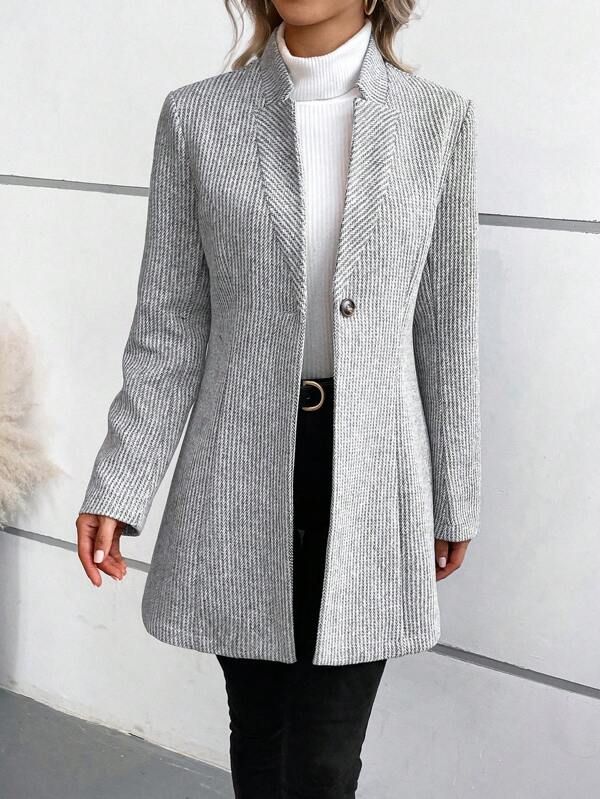 Celestine | Long Fitted Jacket for Women — Modern Elegance & Professional Appeal