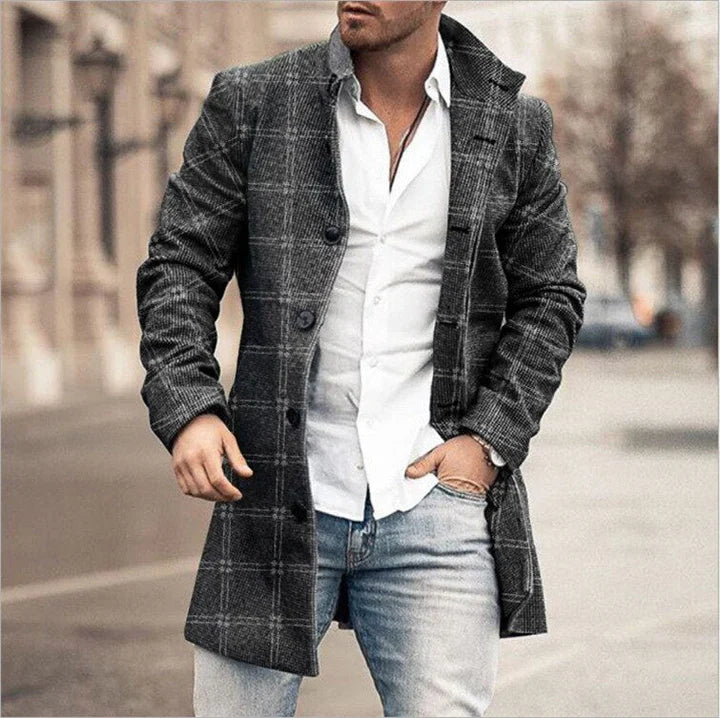 Andrew | Long Coat for Men — Modern Elegance & Urban Style