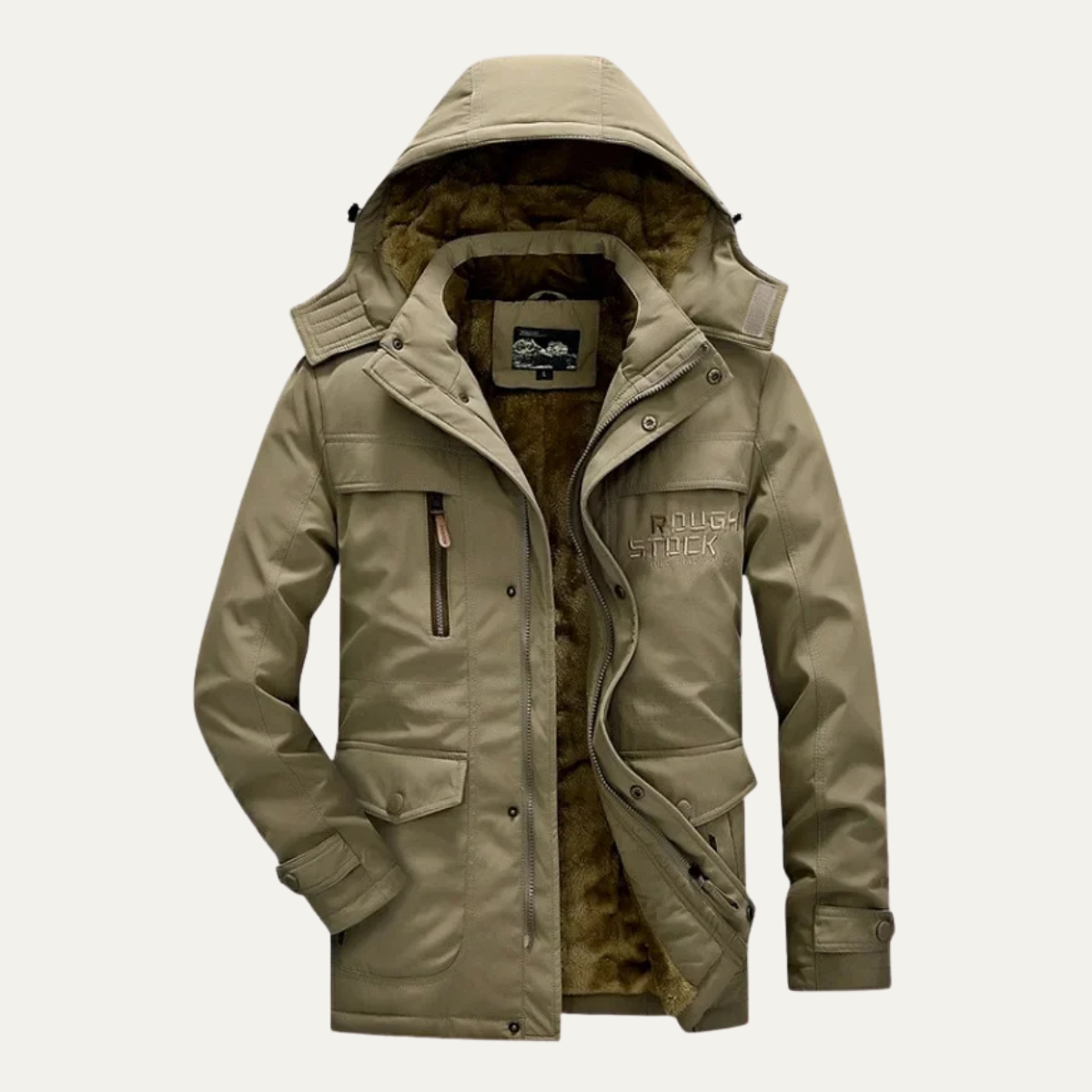 Warm Water Resistant Men's Fleece Hoodie Jacket