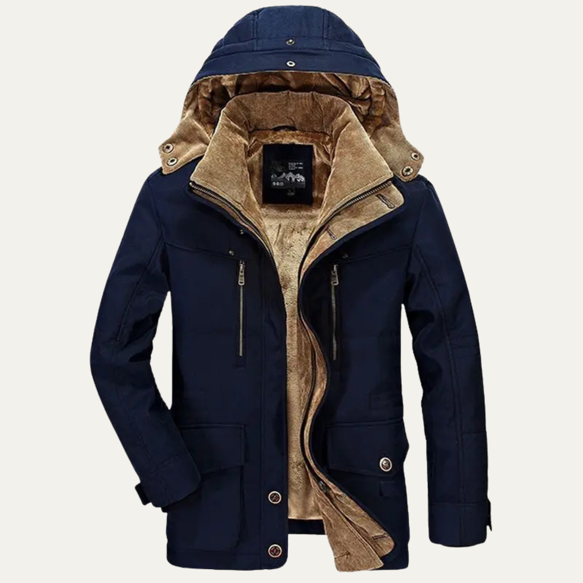 Warm Waterproof Hooded Parka Jacket for Men
