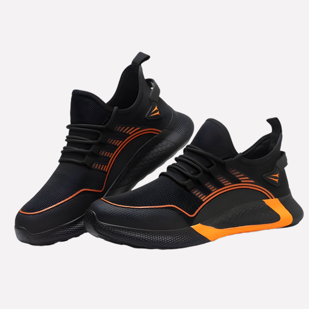 Breathable Men's Work Sneakers with Ventilation System