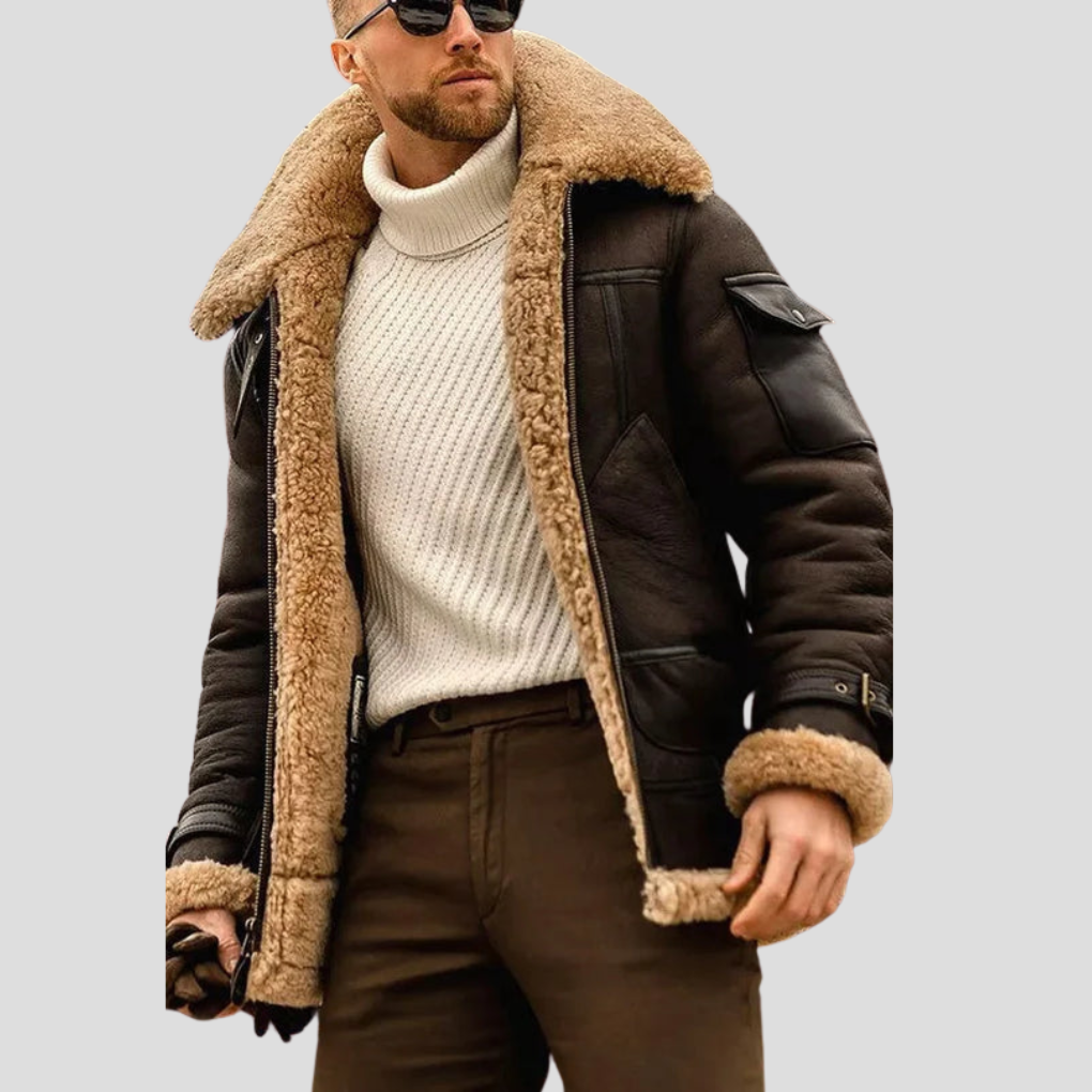 Brown Leather Motorcycle Jacket