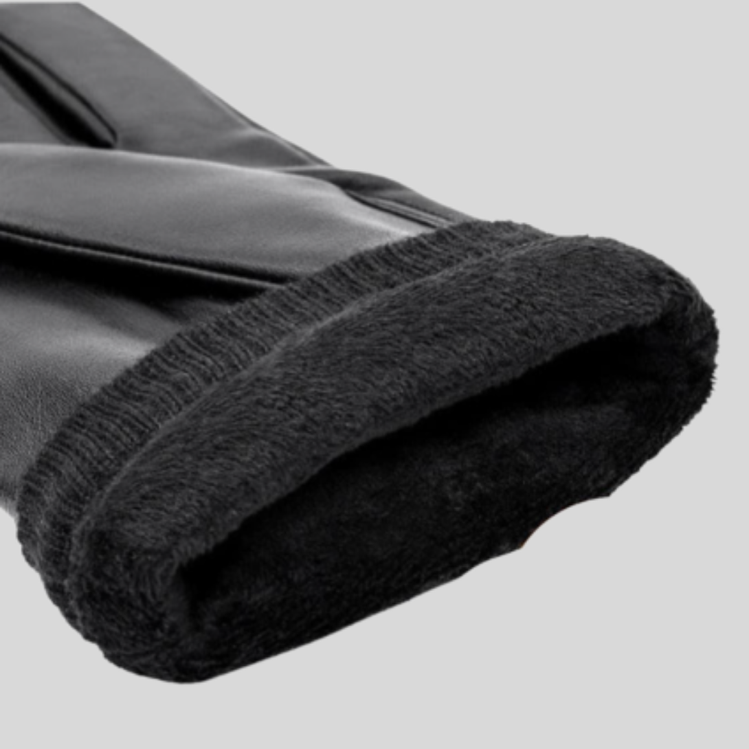 Warm Waterproof Leather Gloves