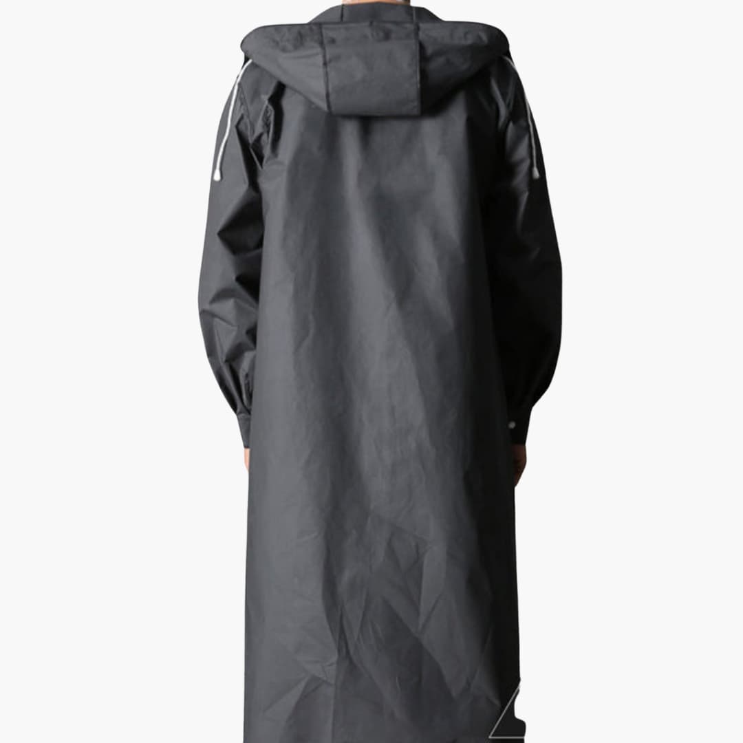 Waterproof Men's Hooded Jacket with Full Zip Closure