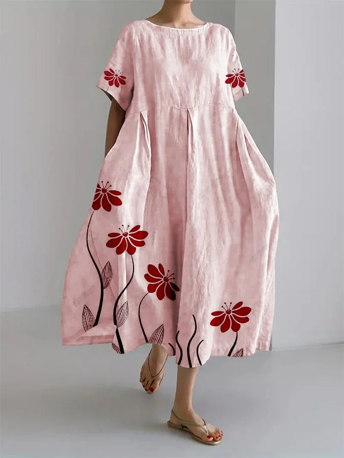 Beautiful Floral Maxi Dress for Casual Everyday Wear - Olytrend