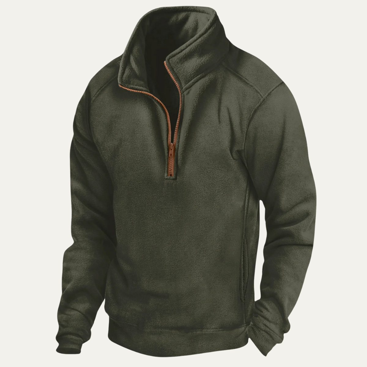 Warm Waterproof Quarter Zip Fleece Jacket