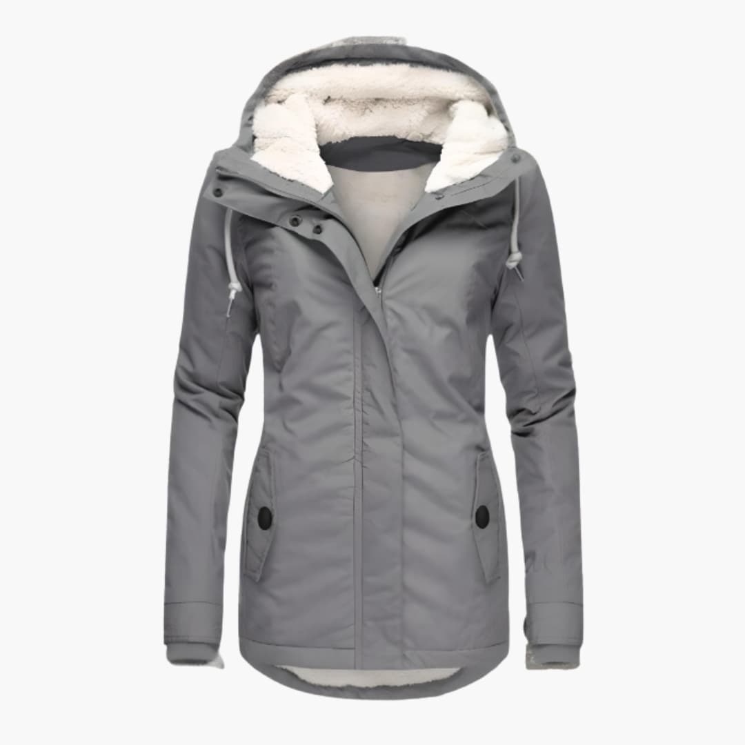 Warm Waterproof Ladies Parka Coat with Hood