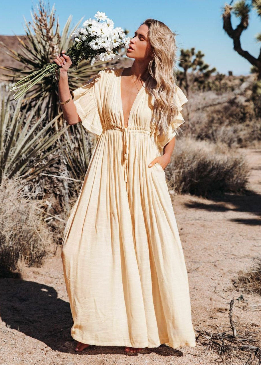 Adélie | Long Flowing Bohemian Dress