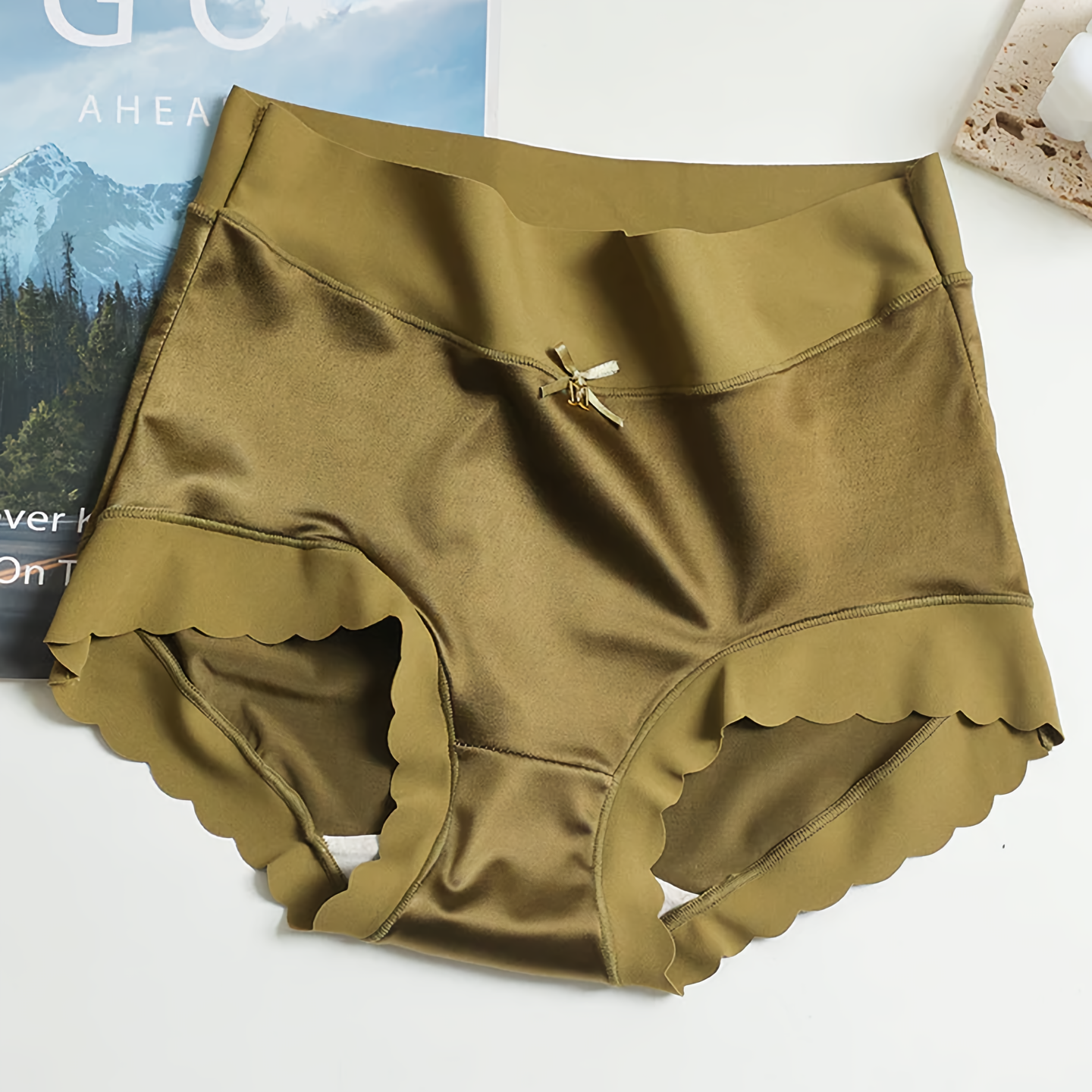 Women's Aven 5-Piece Seamless Silk Satin Underwear Set