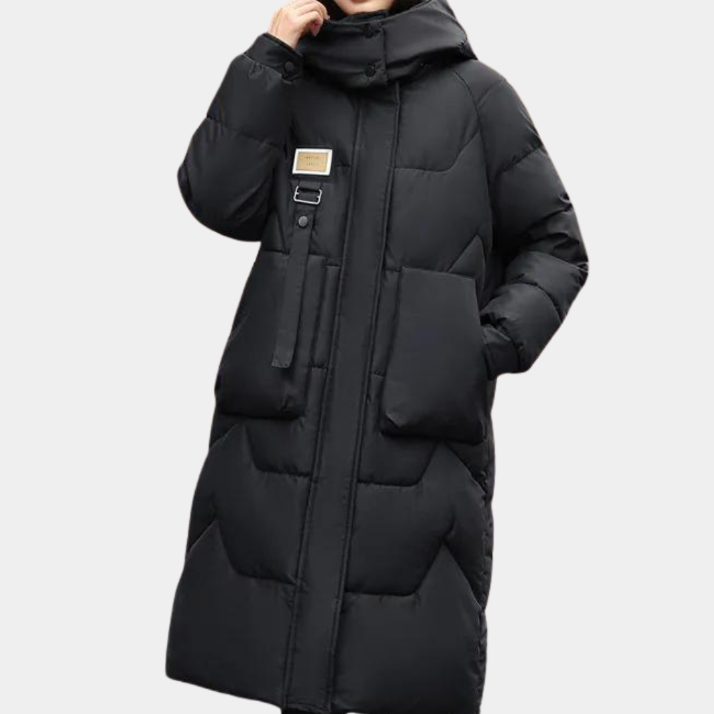 Luxurious Samantha women's padded jacket, cozy hooded