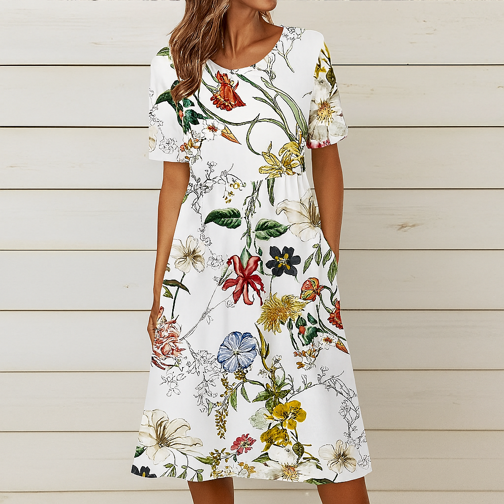 Bright Flower Casual Sundress