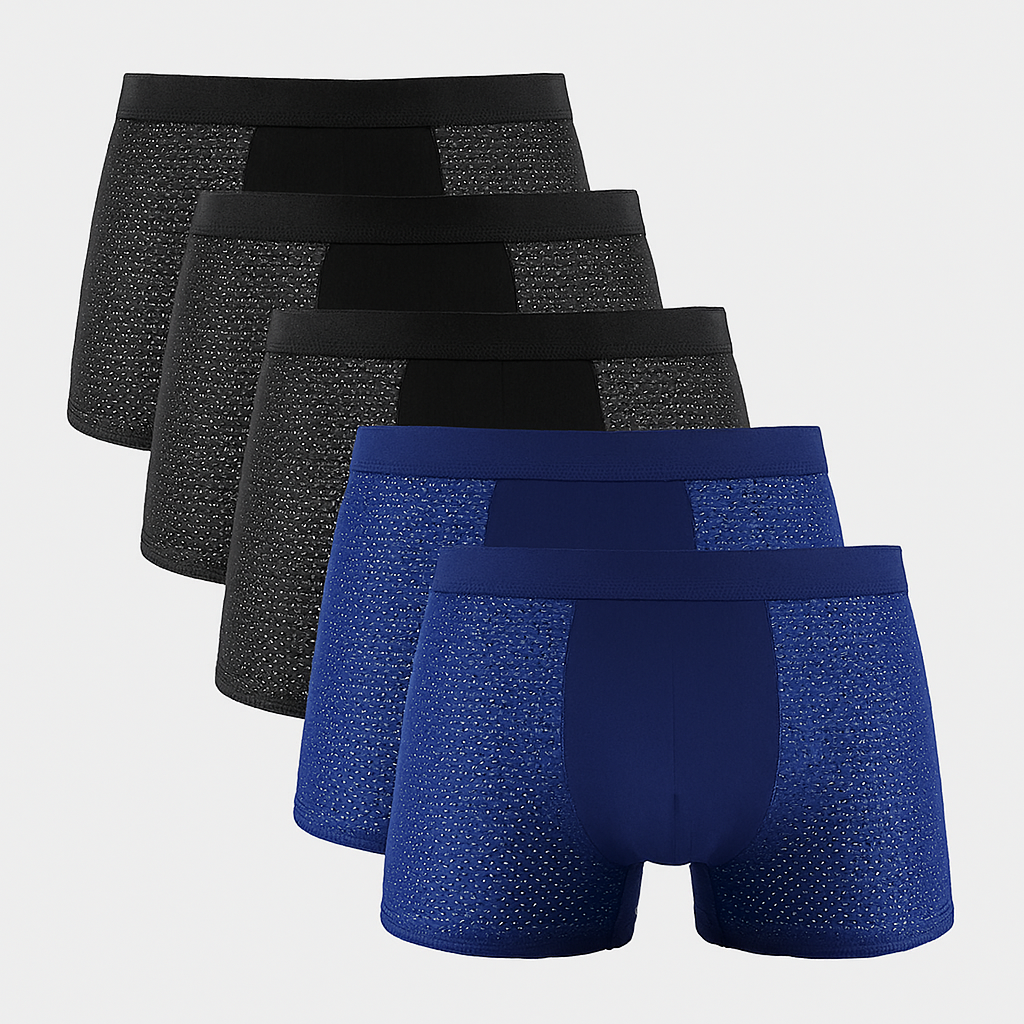 Breathable Men's Boxer Briefs 5 Pack