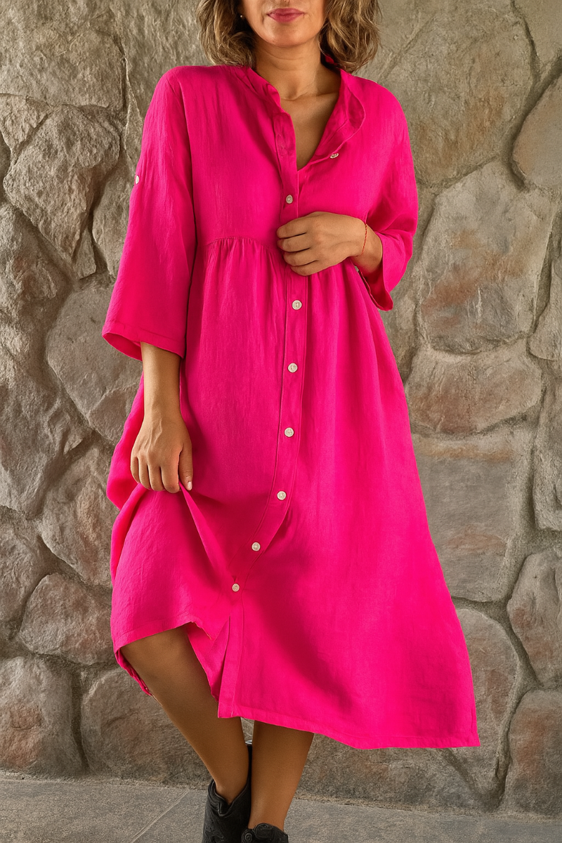 Casual Breathable Summer Shirt Dress