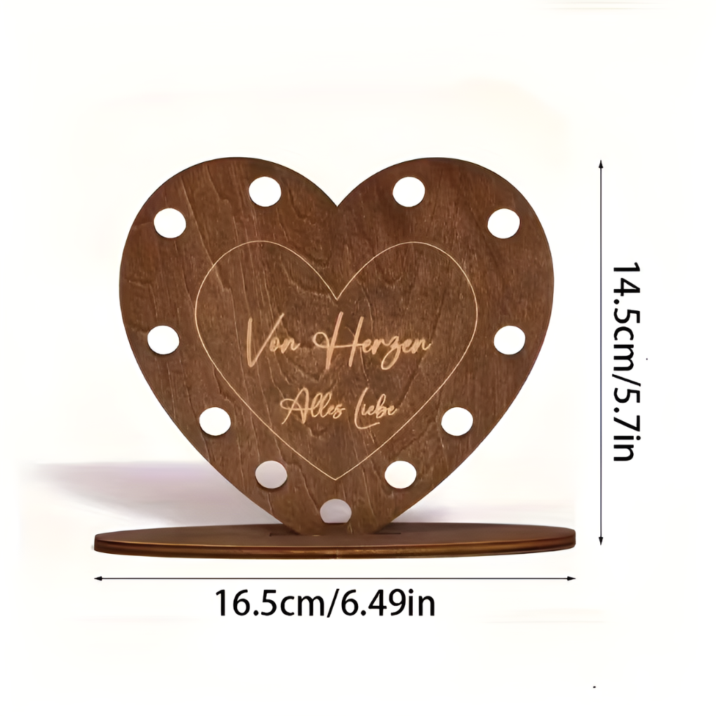 Romantic Wooden Valentine Gift Box