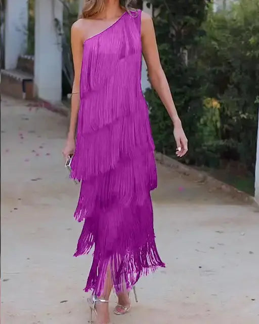 Bella | Festive Women's Dress with Asymmetrical Edges