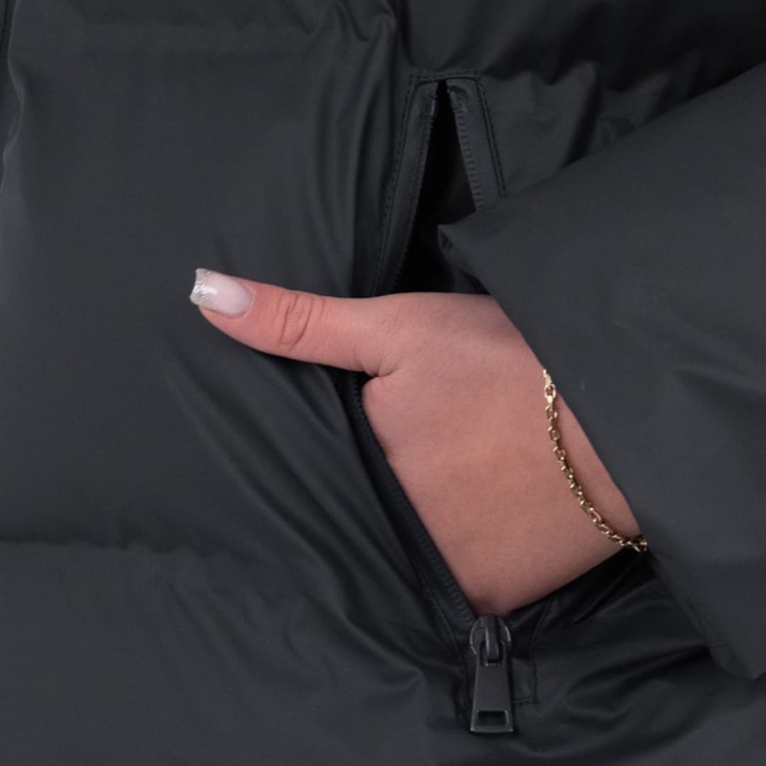 Warm Winter Coat with Hood and Zip