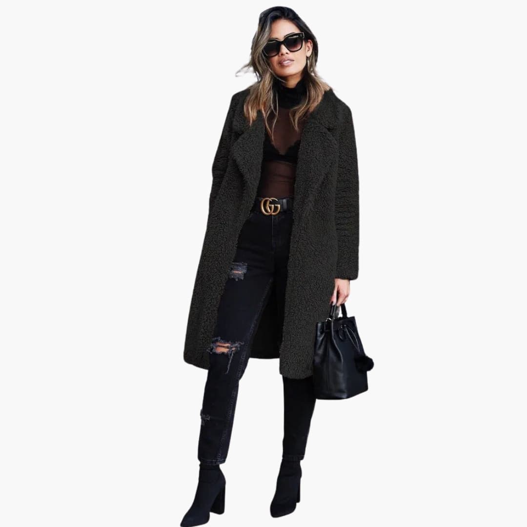 Women's Oversized Faux Fur Parka Coat