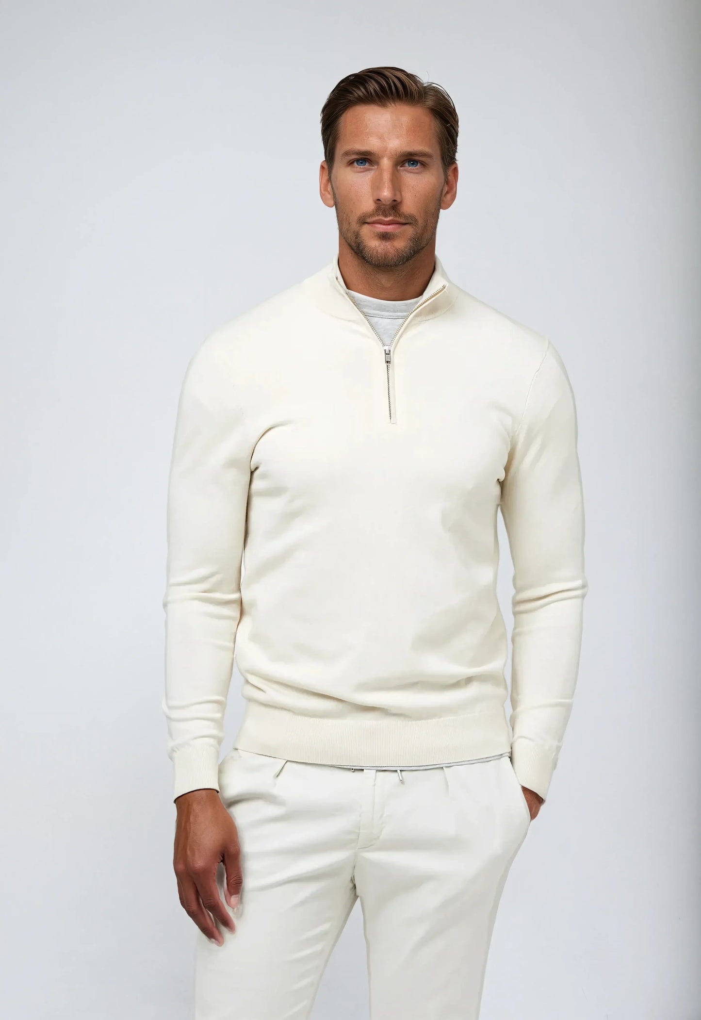 Casual half-zip pullover