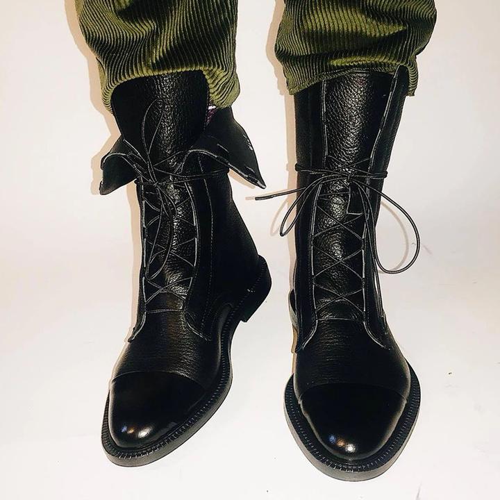 Chic Cozy Leather Ankle Boots