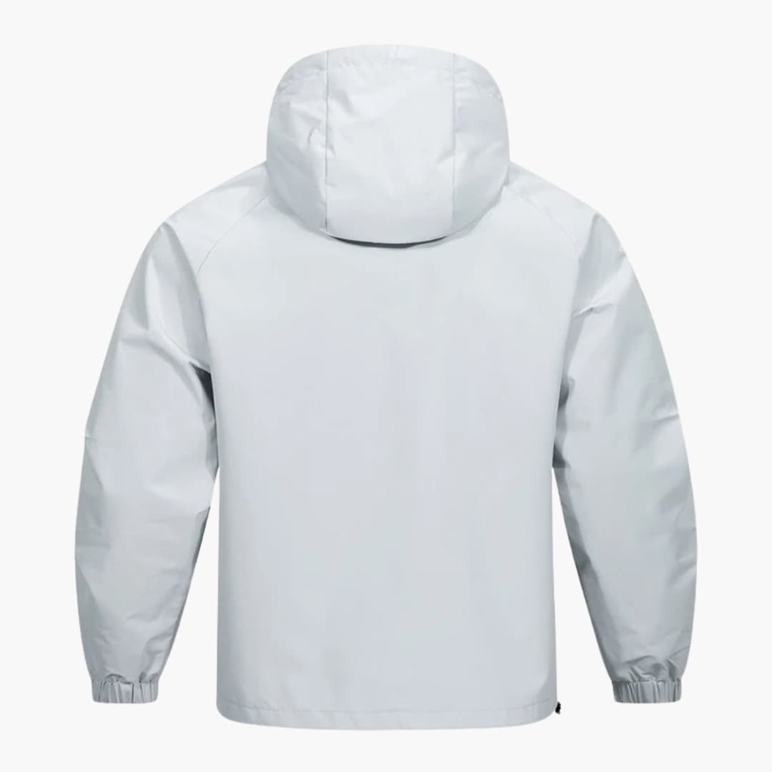 Waterproof Men's Parka with Zip Pocket