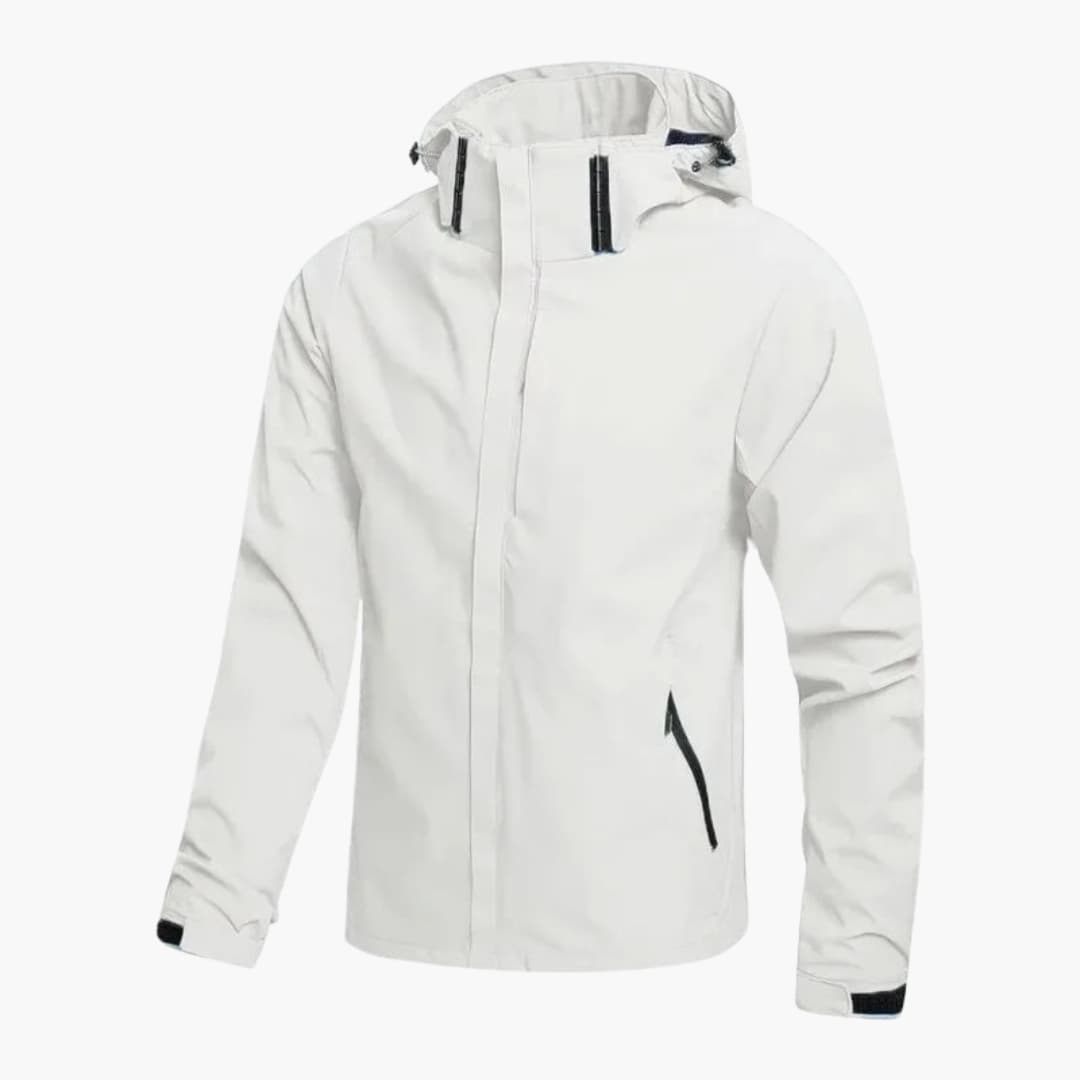 Waterproof Hoodie Jacket with Zip Pockets