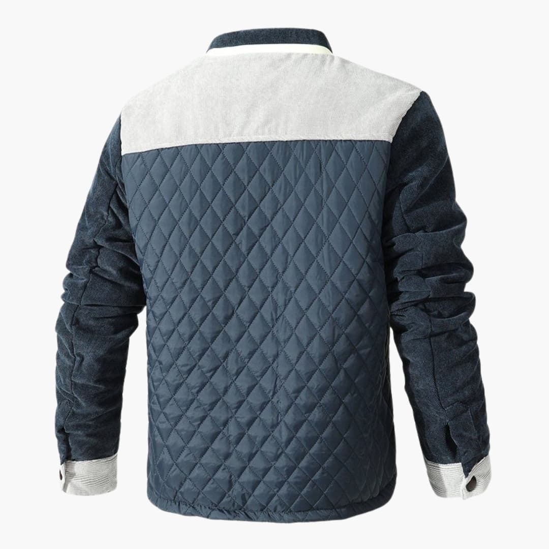 Warm Insulated Men's Snap Jacket