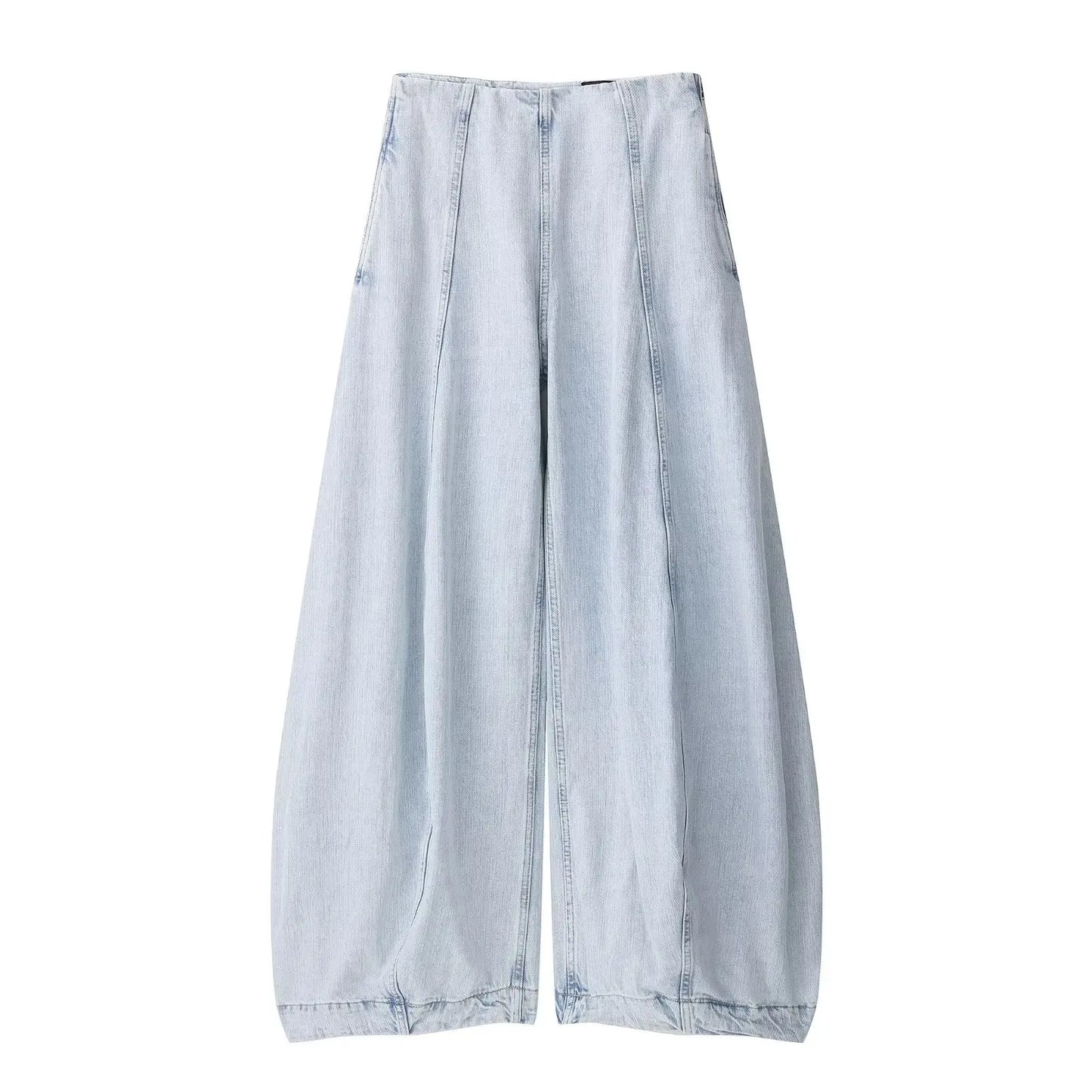 Casual women's jeans with high waist