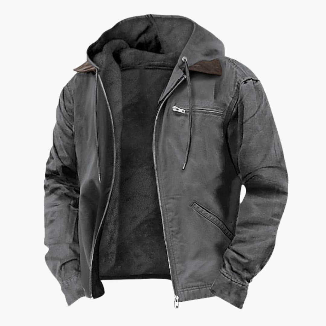 Waterproof Men's Zip Up Hoodie Jacket