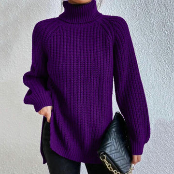 Annette - pretty sweater - turtleneck collar