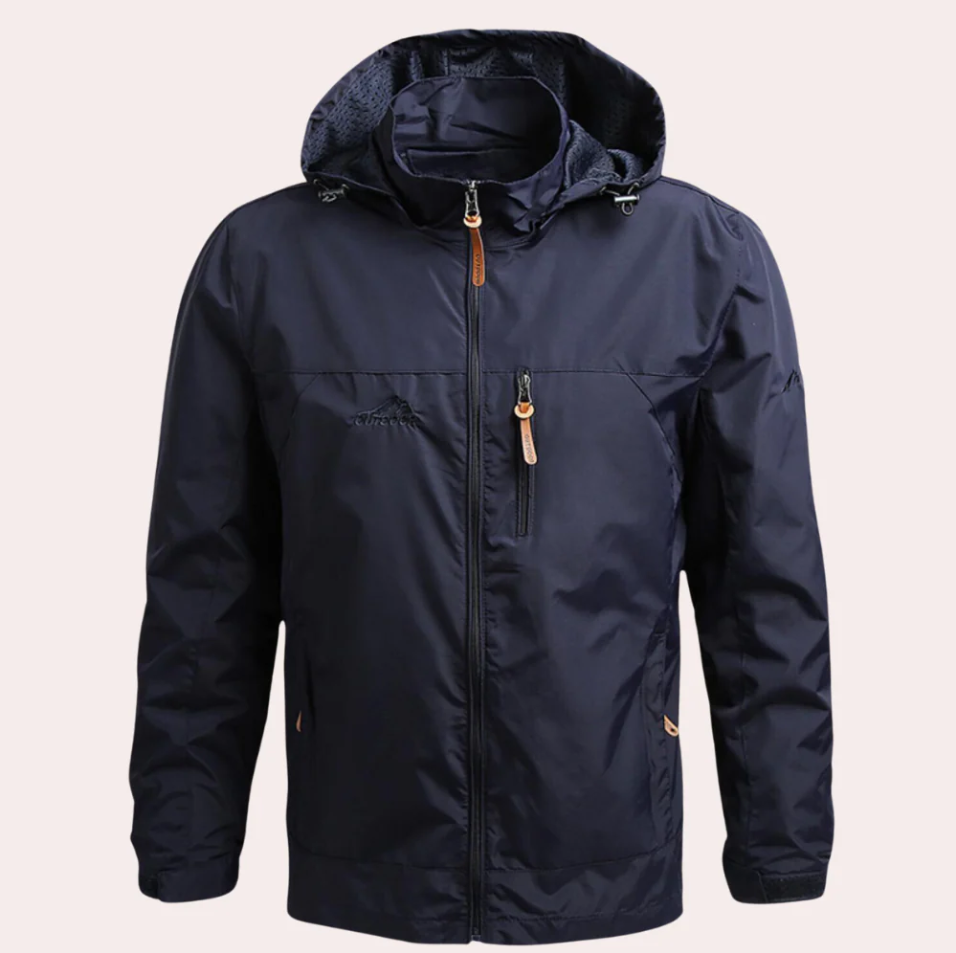 The Imani: A sophisticated, all-weather men's jacket.