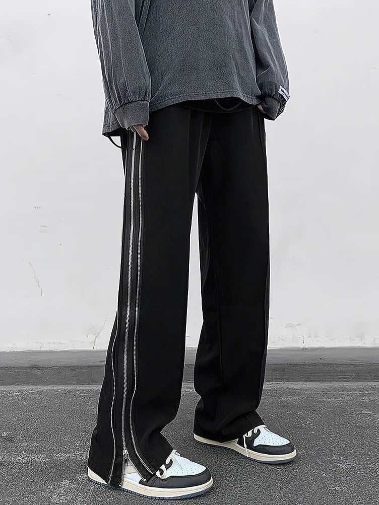 Wide-leg trousers with side splits, Claud style