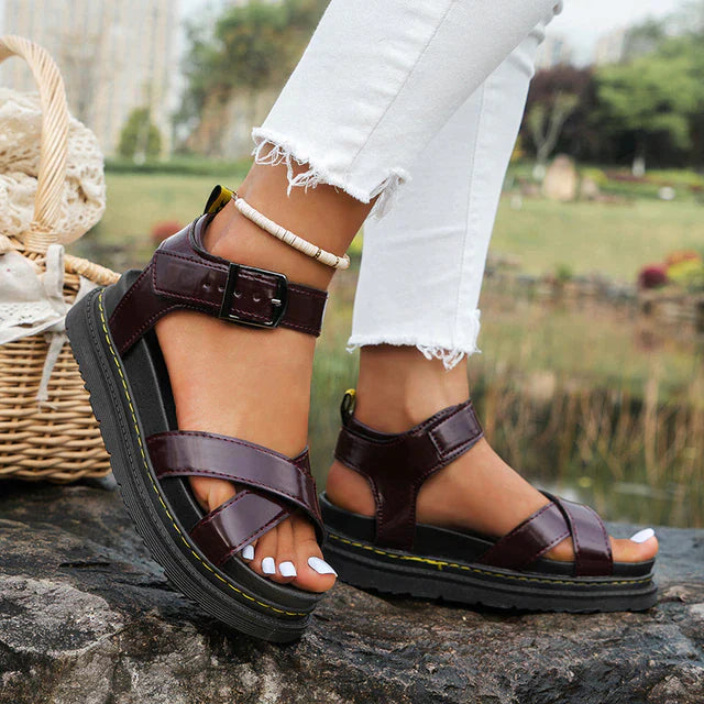 Beatrix | Stylish Platform Sandals with Adjustable Strap for Women