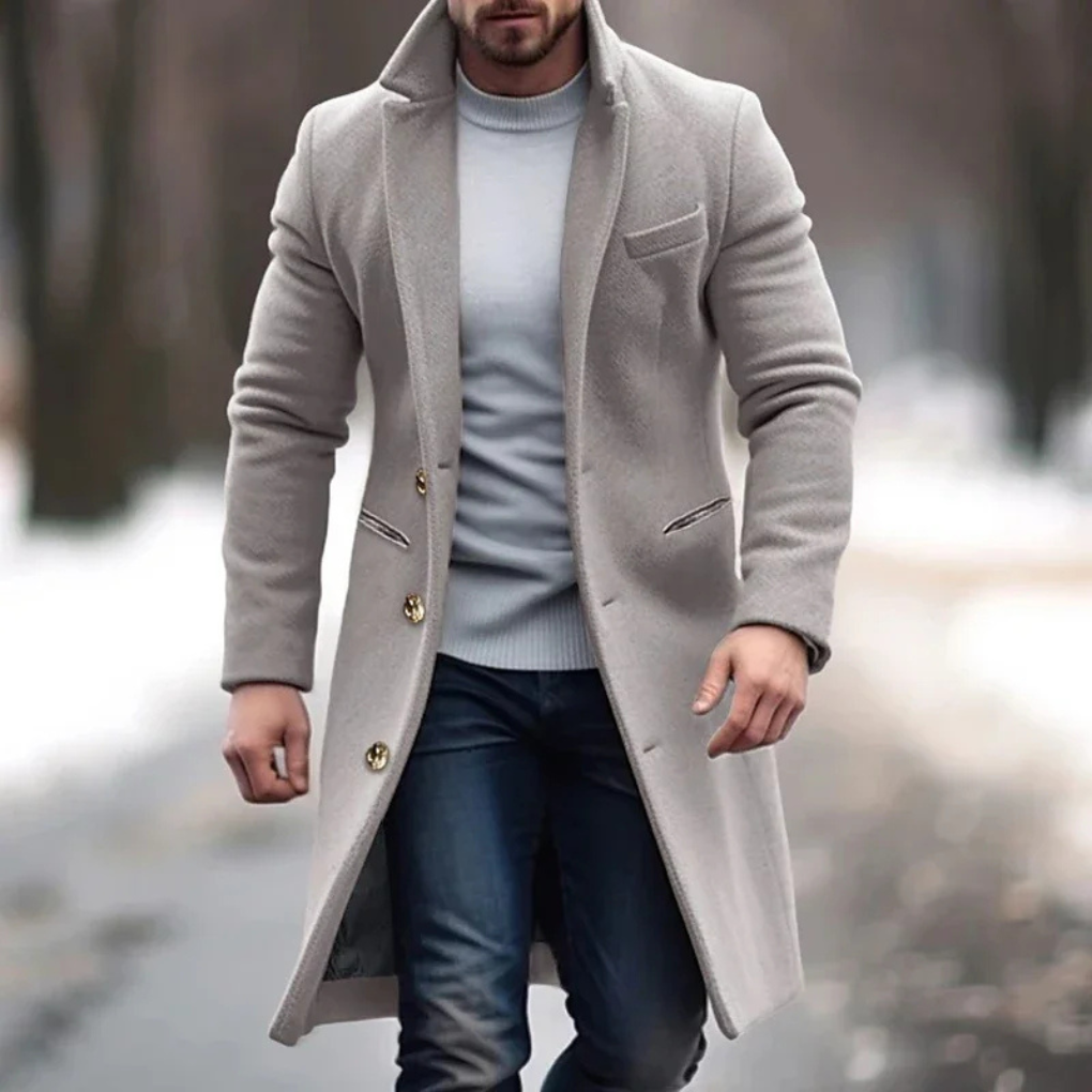 Warm Winter Coat for Men - Classic Outerwear