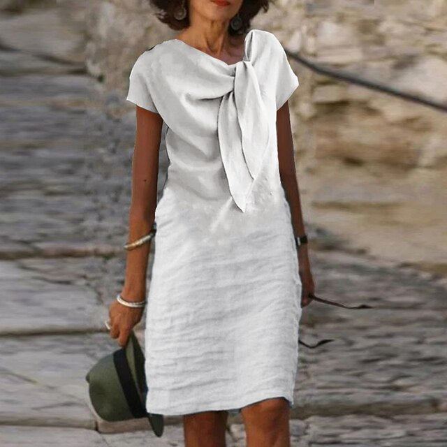 Women's Chic Short Sleeve Mini Bodycon Dress
