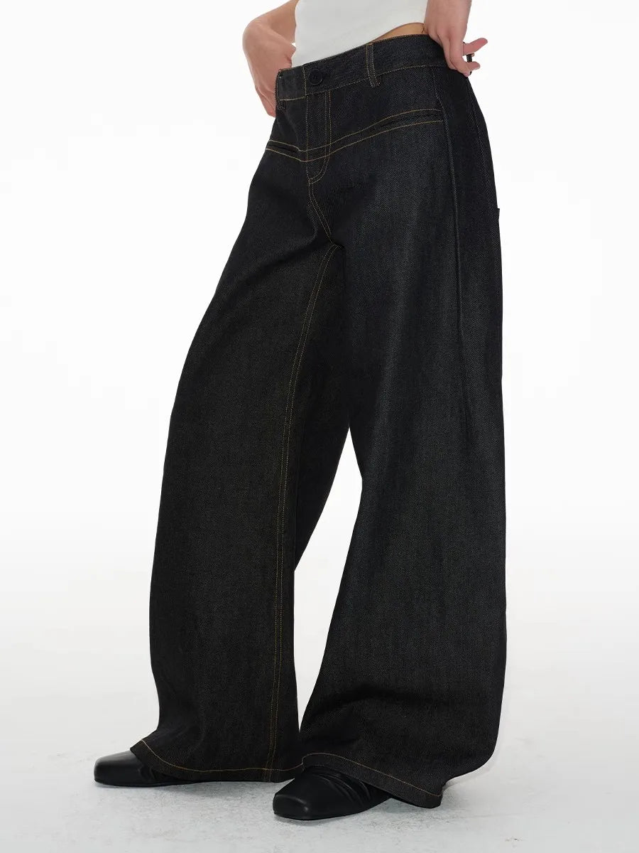 Vintage Baggy Low Waist Jeans Women