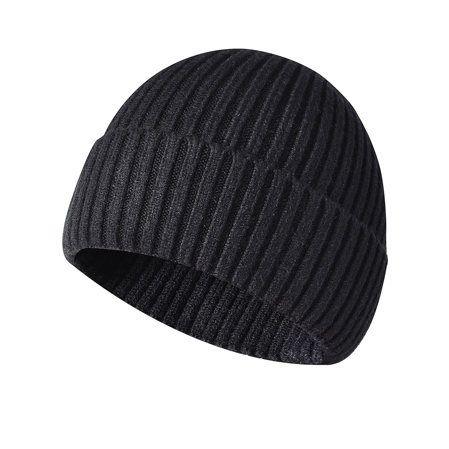 Winter hat made of knitted fabric