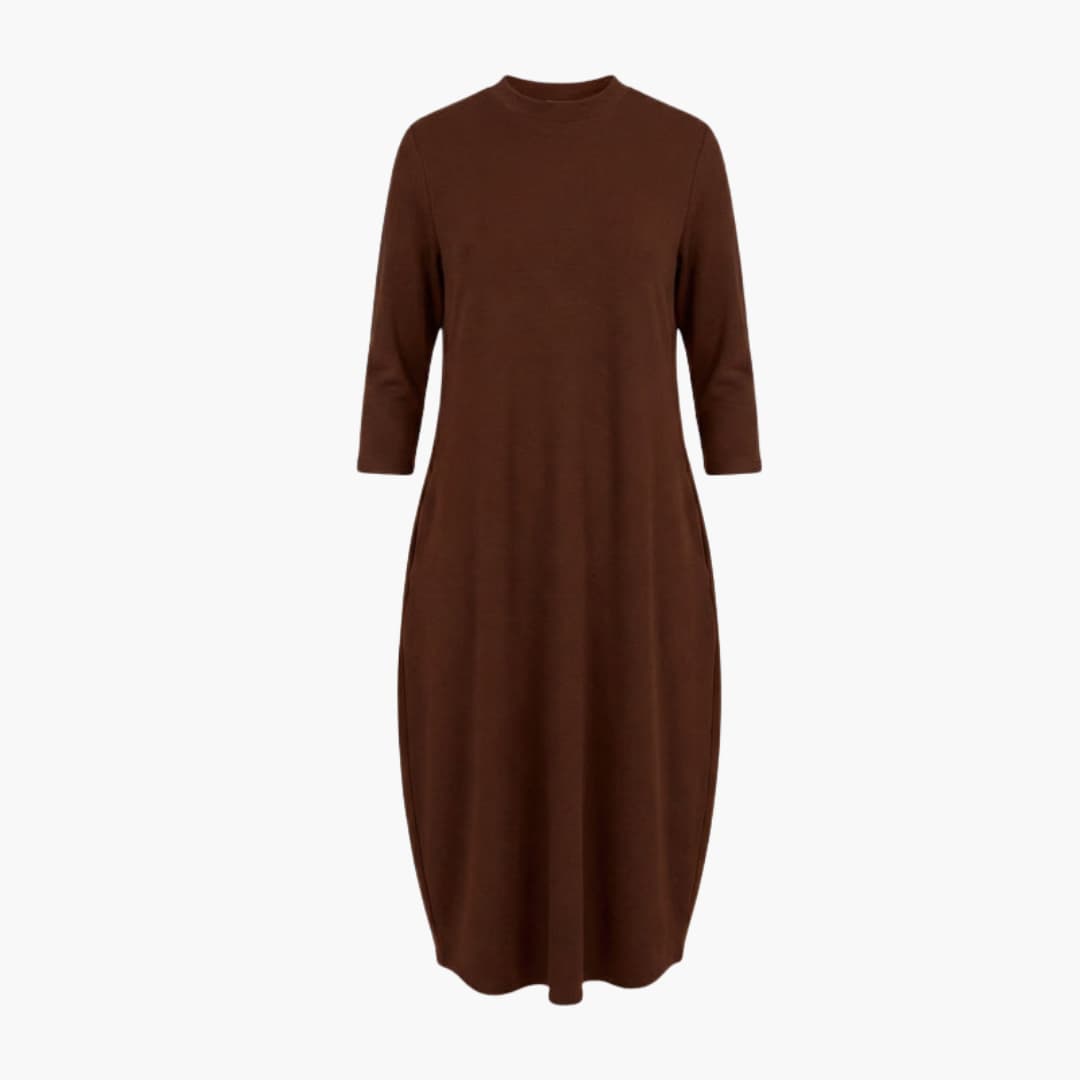 Casual Fit Knee Length Dress with Pockets