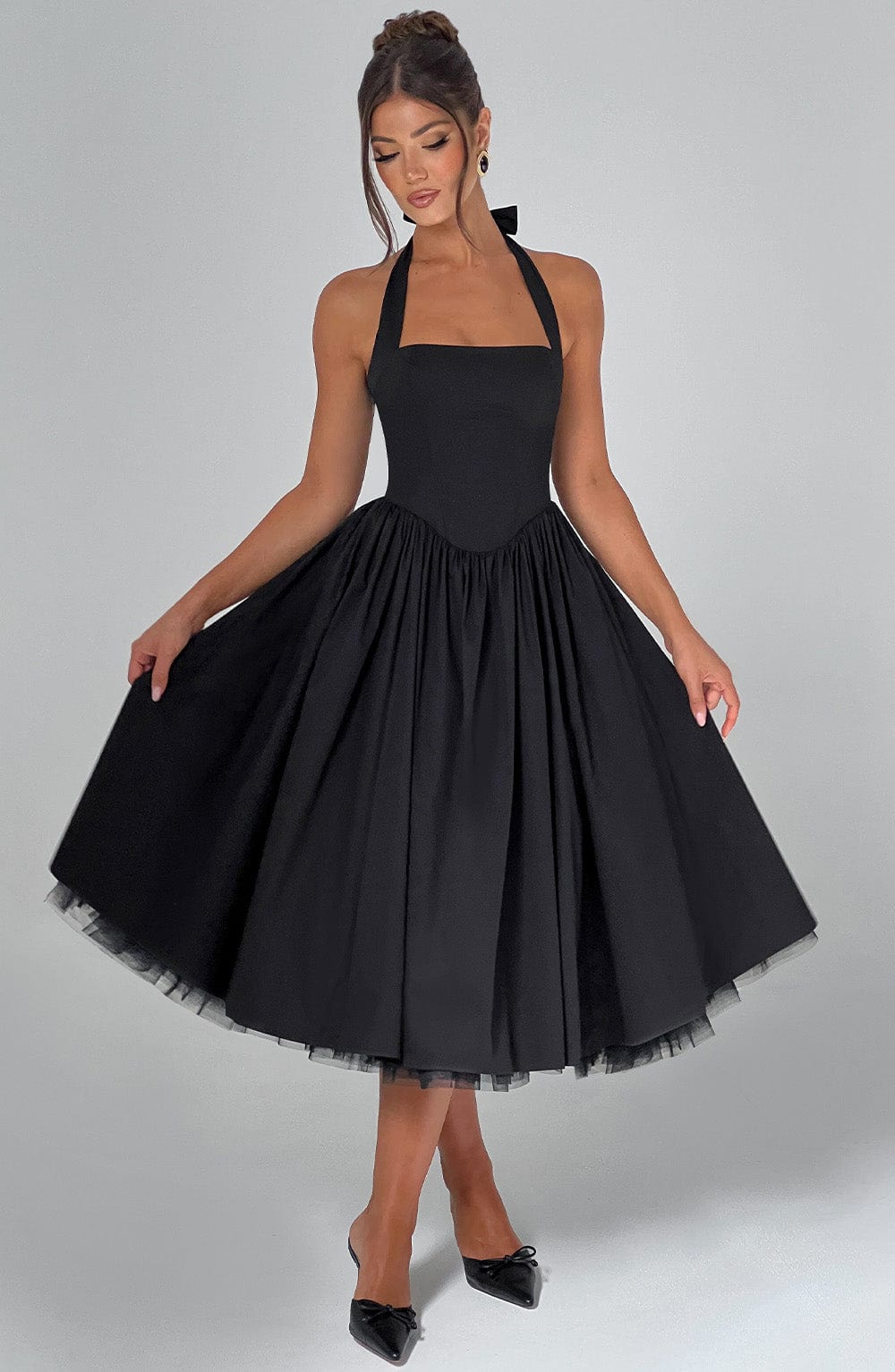 Women's Elegant Halter-Neck Dress