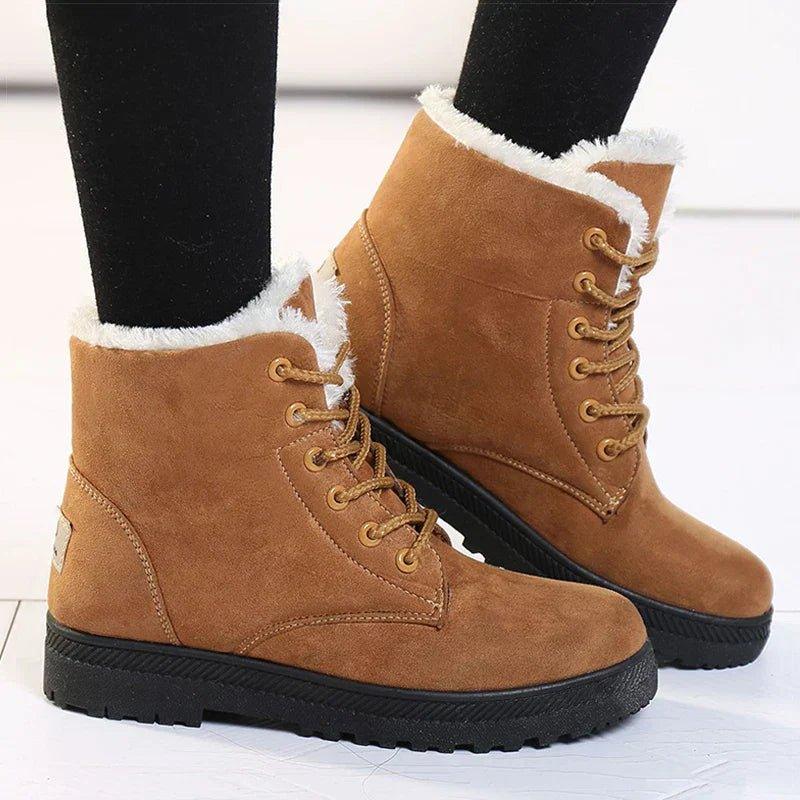 Warm Faux Fur Insulated Snow Boots