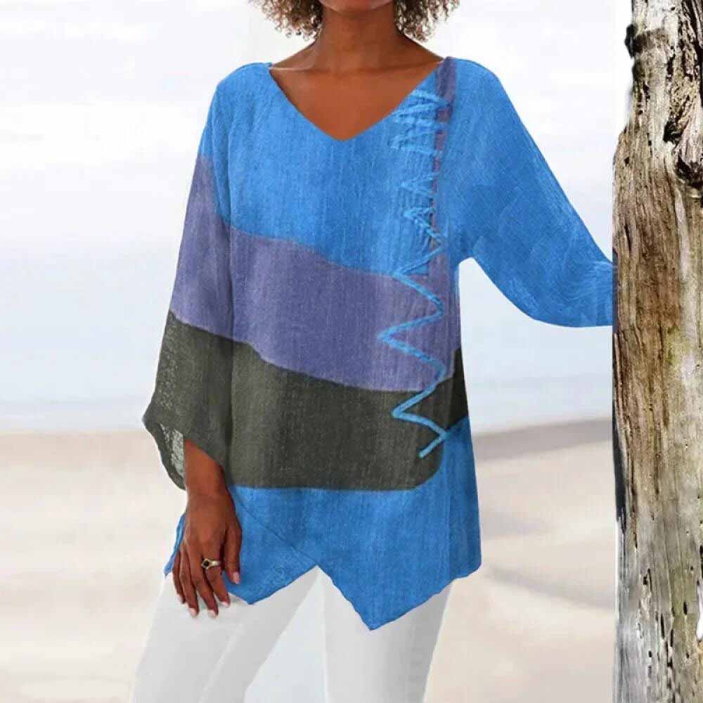 Caroline | Elegant Loose Asymmetrical Blouse