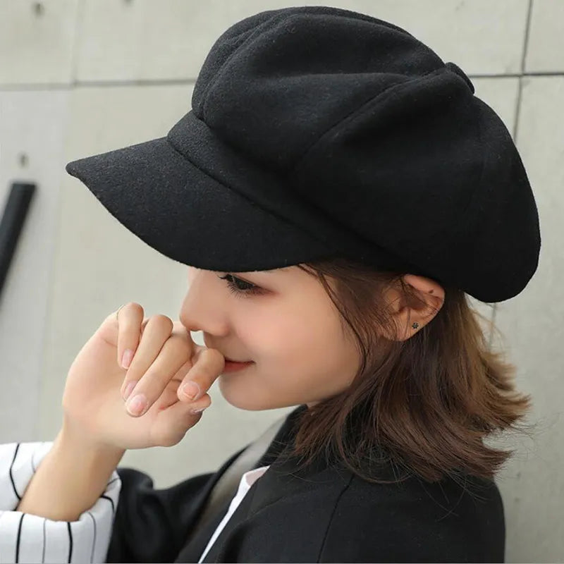Vintage Style Balloon Cap And Comfort For Winter