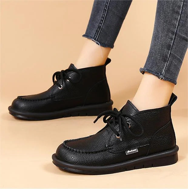 Vellano™ | Women’s Ankle Boots - Warm, Lace-Up & Non-Slip