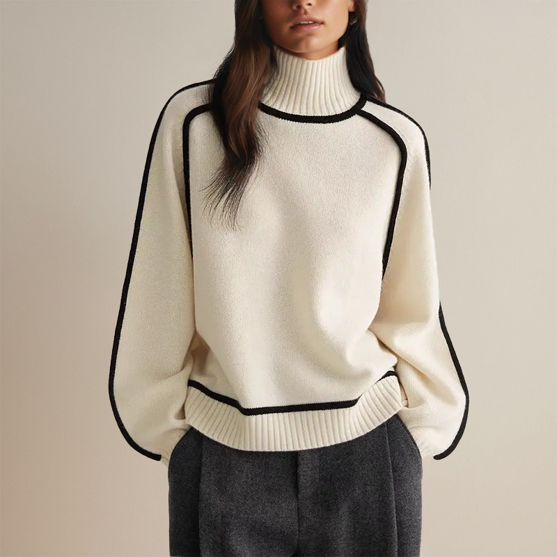 Ursa | Stylish striped turtleneck sweater
