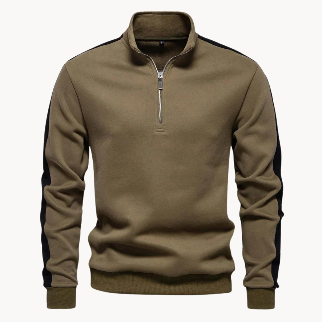 Bruno | Premium pullover with quarter zipper