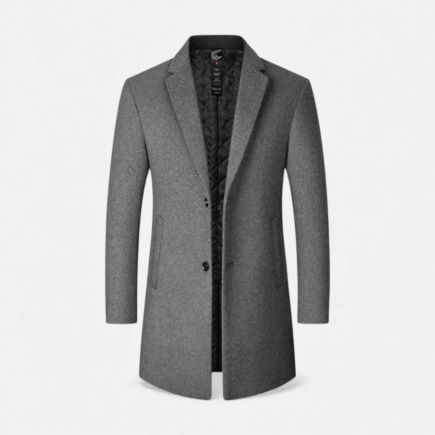 Ancient World | Long Men's Trench Coat in Wool Blend