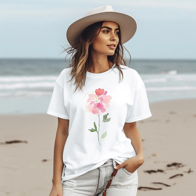 Watercolor Floral Shirt