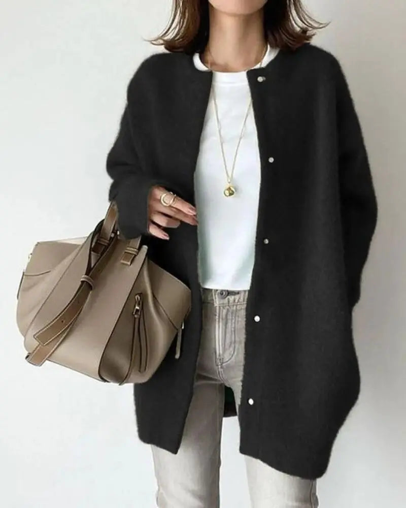 Chic cardigan in wool and mohair for autumn and winter - Women
